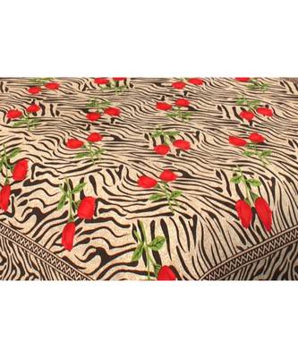 Ashnit 220 TC Cotton Double Jaipuri Print Bedsheet (Pack of 1, Red) 2