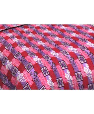 Ashnit 220 TC Cotton Double Jaipuri Print Bedsheet (Pack of 1, Pink) 2