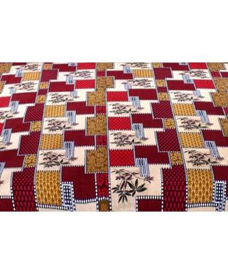 Ashnit 220 TC Cotton Double Jaipuri Print Bedsheet (Pack of 1, Red) 2