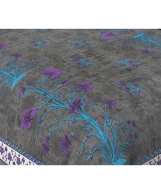 Ashnit 220 TC Cotton Double Jaipuri Print Bedsheet (Pack of 1, Grey) 2
