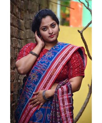Lighter Blue Nabakothi Cotton Saree 1