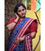 Lighter Blue Nabakothi Cotton Saree
