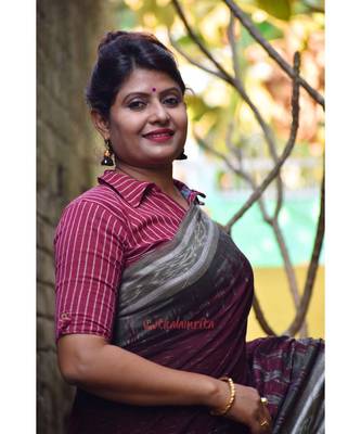 Coffee Mehndi Daali Scott Saree 2