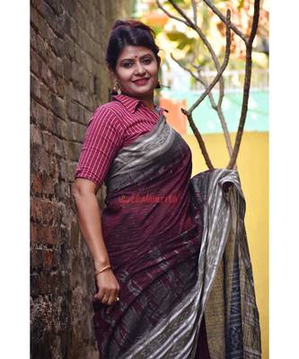 Coffee Mehndi Daali Scott Saree 4