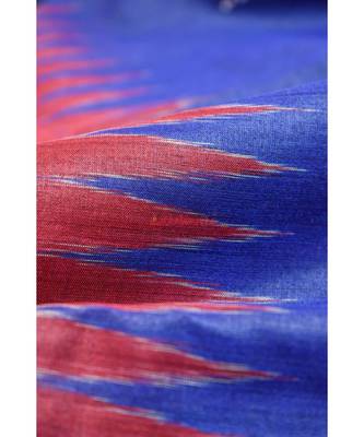 Blue Maroon Dolabedi Silk Saree 5