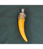 Yellow Horn Shaped Pendant