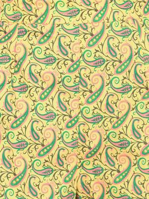 Foil Print & Gota Patti Work Straight Cotton Yellow Kurta,Pant & Dupatta 6