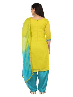 Shaily Pink Color Cotton Blend Embroidered Unstitched Dress Material 2