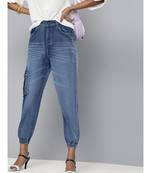 Blue Street Wear Jogger Jeans