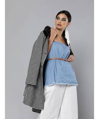 Blue Denim Tube Top 2