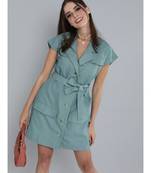 Sea Green Blazer Dress