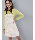 Peach & Purple Tie-Dye Pinafore Dress