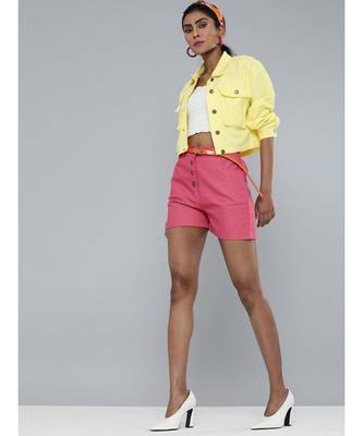 Yellow Boxy Twill Jacket 1