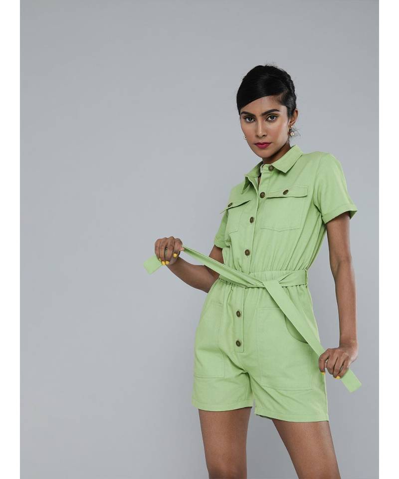 mint green romper