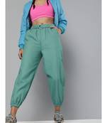 Sea Green Belted Joggers