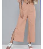 Dusty Pink Side Slit Pants