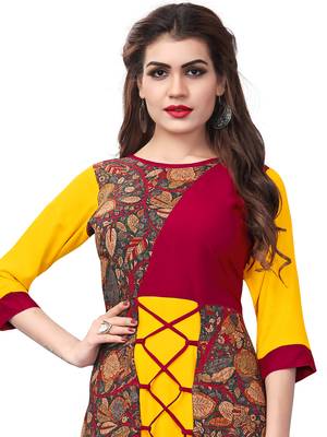 Fashion Kreza Double Layered Rayon Flared Kurti For Women 4