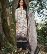 White digital print crepe salwar