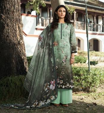 Green digital print crepe salwar 1