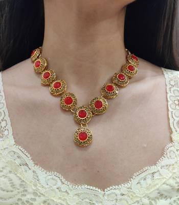 Red Necklace Set 1