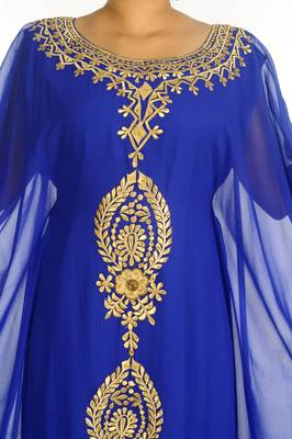 Shop Ethnic Maxi Abaya Moroccan Islamic Kaftan Beach Fancy Modern Floor Length Bell Sleeve For Women Dress 3