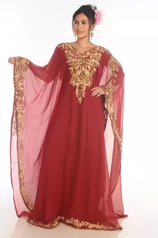 SALE !! Moroccan Islamic Kaftan Beach Fancy Modern Floor Length Bell Sleeve For Women Dress