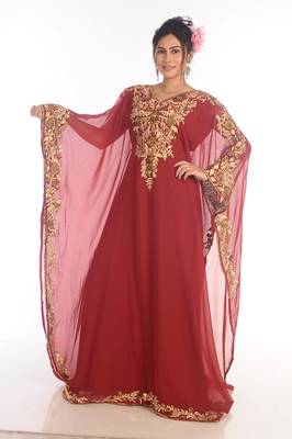 SALE !! Moroccan Islamic Kaftan Beach Fancy Modern Floor Length Bell Sleeve For Women Dress 5