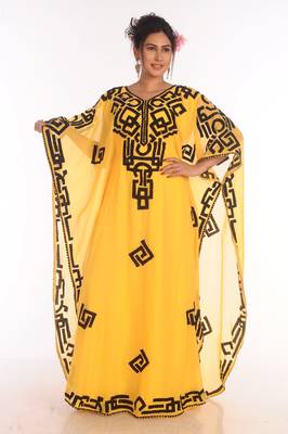 SALE !! 2021 Moroccan Islamic Kaftan Beach Fancy Modern Floor Length Bell Sleeve For Women Dress 3