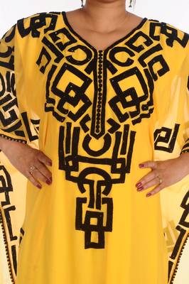 SALE !! 2021 Moroccan Islamic Kaftan Beach Fancy Modern Floor Length Bell Sleeve For Women Dress 4