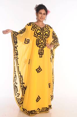 SALE !! 2021 Moroccan Islamic Kaftan Beach Fancy Modern Floor Length Bell Sleeve For Women Dress 5