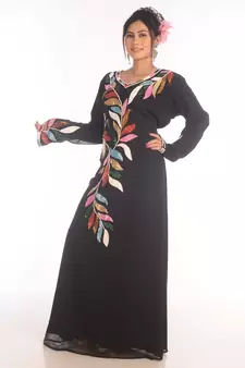 Royal Ethnic Maxi Abaya Moroccan Islamic Kaftan Beach Fancy Modern Floor Length Bell Sleeve For Women Dress