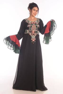 SALE !! Moroccan Islamic Kaftan Beach Fancy Modern Floor Length Bell Sleeve For Women Dress 2