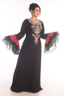 SALE !! Moroccan Islamic Kaftan Beach Fancy Modern Floor Length Bell Sleeve For Women Dress 4