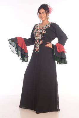 SALE !! Moroccan Islamic Kaftan Beach Fancy Modern Floor Length Bell Sleeve For Women Dress 5