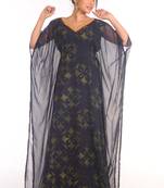 Exclusive Maxi Abaya Moroccan Islamic Kaftan Beach Fancy Modern Floor Length Bell Sleeve For Women Dress