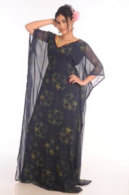 Exclusive Maxi Abaya Moroccan Islamic Kaftan Beach Fancy Modern Floor Length Bell Sleeve For Women Dress 5