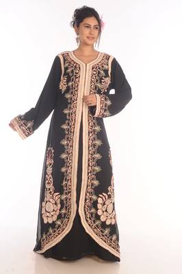 SALE !!  Moroccan Islamic Kaftan Beach Fancy Modern Floor Length Bell Sleeve For Women Dress 2
