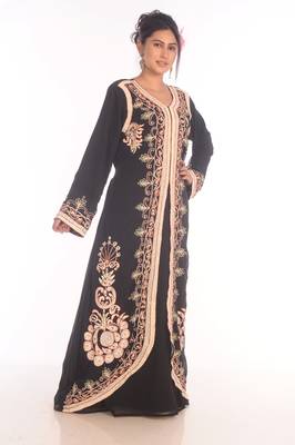 SALE !!  Moroccan Islamic Kaftan Beach Fancy Modern Floor Length Bell Sleeve For Women Dress 4