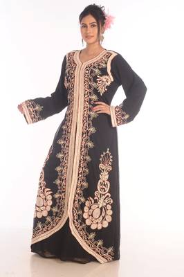 SALE !!  Moroccan Islamic Kaftan Beach Fancy Modern Floor Length Bell Sleeve For Women Dress 5