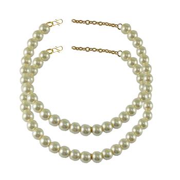 White Crystal Anklets 1