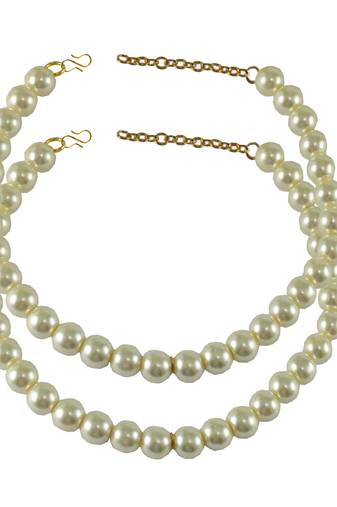 White Crystal Anklets