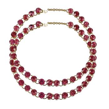 Pink Crystal Anklets 1