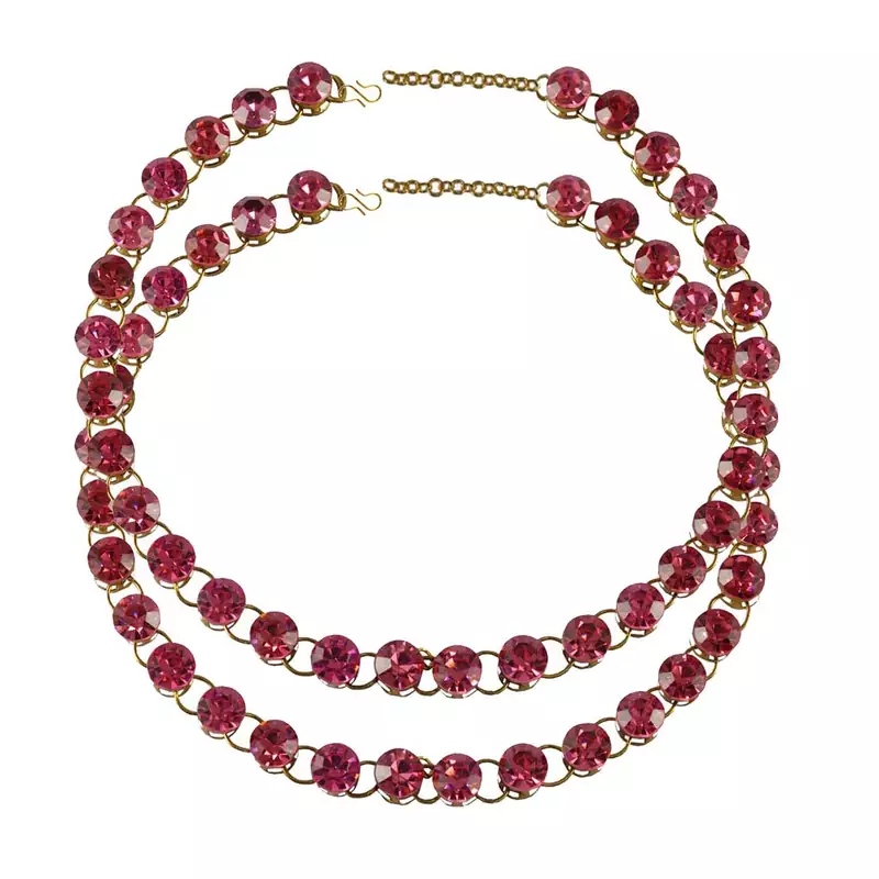 Pink Crystal Anklets
