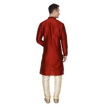 Royal Kurta Men's Cotton Silk Kurta Churidar 5