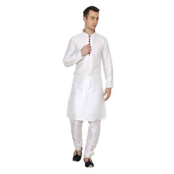 Royal Kurta Men's Cotton Silk Kurta Churidar 1
