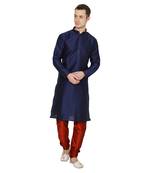 Royal Kurta Men's Dupion Silk Kurta Pyjama Set