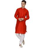 Royal Kurta Men's Dupion Silk Kurta Pyjama Set