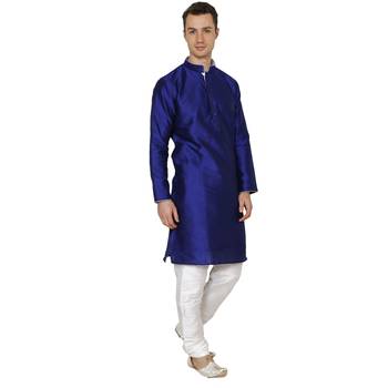 Royal Kurta Men's Dupion Silk Kurta Pyjama Set 5