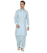Royal Kurta Men's Jacquard Silk Floral Print Indowestern Sherwani