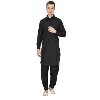 Royal Kurta Men's Jacquard Silk Printed Kurta Churidar 1